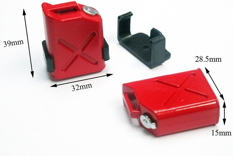 MOHERO 1/10 RC Scale ABS Fuel Tank for 1/10 Axial Wraith SCX10 EXO AX10 Truck Accessory Pack of 2 - Image 2